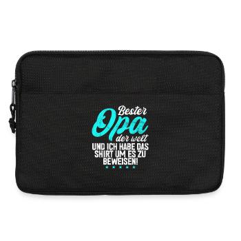 Meilleur grand-père du monde Grands-parents Papi - Sacoche pour ordinateur portable 13 pouces - noir - Devant