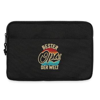 Bester Opa Der Welt Retro Großeltern Großpapa - Laptoptasche 13" - Schwarz - Vorne