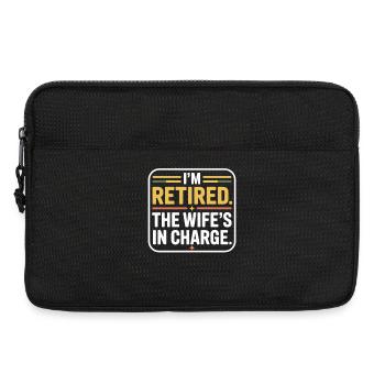 Retraité : l’épouse est aux commandes - Sacoche pour ordinateur portable 13 pouces - noir - Devant