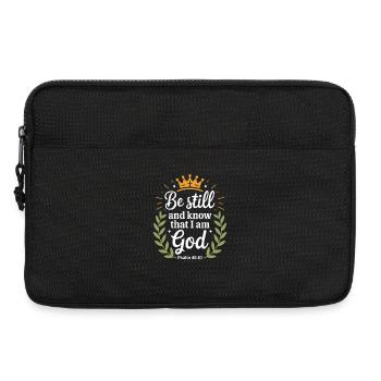 Be still and know that I am God Psalm - Laptop bag 13" - black - Front