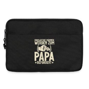 Großartige Männer Werden Zum Papa Befördert - Laptoptasche 13" - Schwarz - Vorne