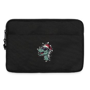 Dinosaurier brontosaurus Weihnachten Lustig - Laptoptasche 13" - Schwarz - Vorne