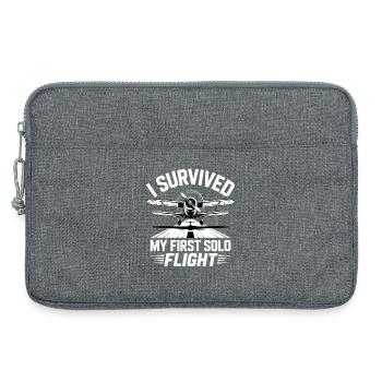 Premier vol Vol en avion - Sacoche pour ordinateur portable 13 pouces - gris chiné - Devant