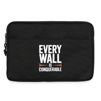 Rock Climbing Mountain Climb Carabiner Bouldering - Laptop bag 13" - black - Front
