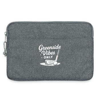 Greenside Vibes Only Funny Golf Player Lovers - Laptop bag 13" - heather grey - Front