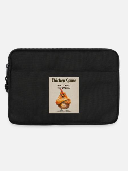 Funny Chicken Game – Don’t Look at This Chicken - Laptoptasche 13" - Schwarz