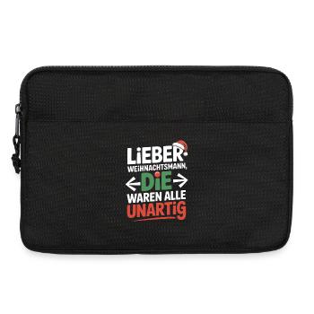 Dear Santa Claus naughty all - Laptop bag 13" - black - Front