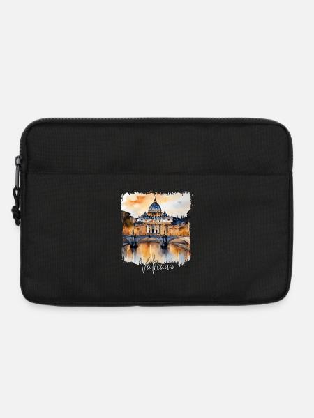 Aquarell des Vatikans - Laptoptasche 13" - Schwarz