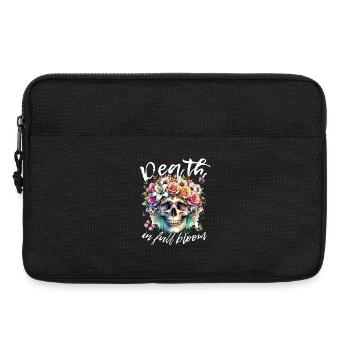 Flowers Skull Beauty Bloom - Laptop bag 13" - black - Front