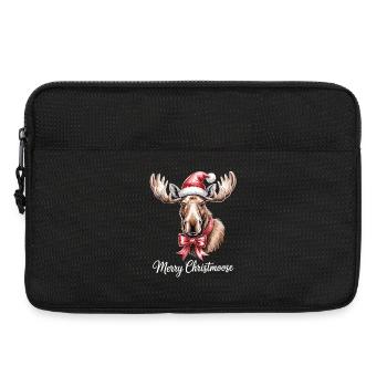 Joyeux Noël – Chemise d’orignal pour Noël - Sacoche pour ordinateur portable 13 pouces - noir - Devant