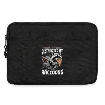 Drôle de raton laveur - Sacoche pour ordinateur portable 13 pouces - noir - Devant