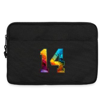 NR. 14 NUMMER 14 COLLEGE 14. GEBURTSTAG - Laptoptasche 13" - Schwarz - Vorne