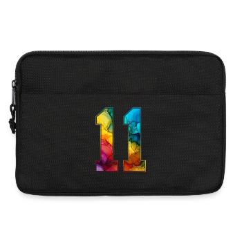 NON. 11 NUMÉRO 11 COLLÈGE 11E ANNIVERSAIRE - Sacoche pour ordinateur portable 13 pouces - noir - Devant