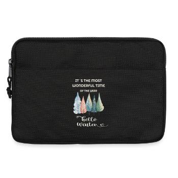 It's the Most Wonderful Time of the Year – Winter - Laptop bag 13" - black - Front
