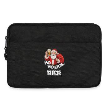 Ho ho Hol mir mal ein Bier Santa Weihnachten - Laptoptasche 13" - Schwarz - Vorne