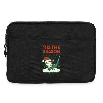 Tis The Season Funny Golf Holiday Vibes - Laptop bag 13" - black - Front