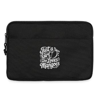 Just a Girl who Loves Mangoes - Laptop bag 13" - black - Front