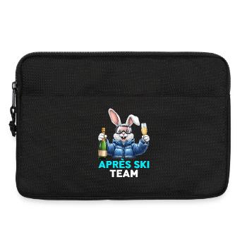 Après-ski bunny pink bunny - Laptop bag 13" - black - Front