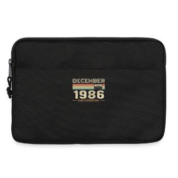 Dezember 1986 Geburtstag Dezember 1986 Dezember - Laptoptasche 13" - Schwarz - Vorne