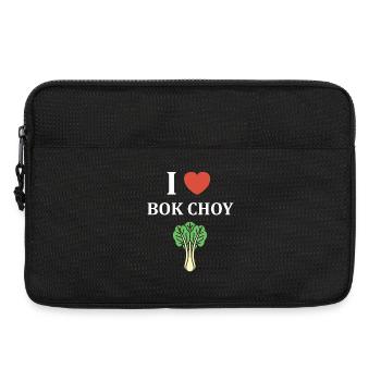 J Adore Bok Choy Graphique - Sacoche pour ordinateur portable 13 pouces - noir - Devant