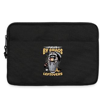 Funny Raccoon - Laptoptasche 13" - Schwarz - Vorne