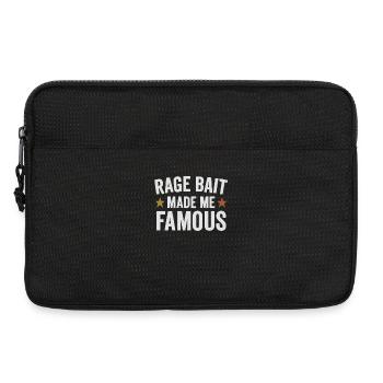 Rage Bait Made Me Famous, Funny Saying  - Laptop bag 13" - black - Front