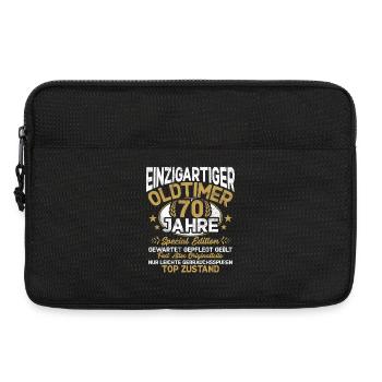 70 Years Unique Classic 70th Birthday - Laptop bag 13" - black - Front