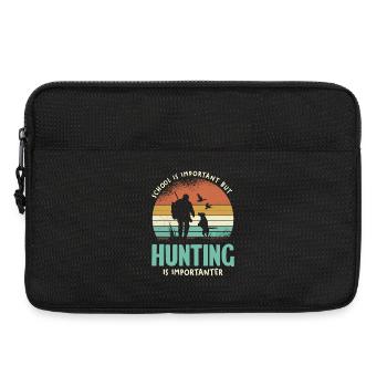 La chasse est importante - Sacoche pour ordinateur portable 13 pouces - noir - Devant