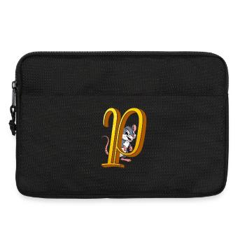 Lettre P - Sacoche pour ordinateur portable 13 pouces - noir - Devant