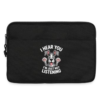 Dogue Allemand disant drôle Cadeau Dogue Allemand - Sacoche pour ordinateur portable 13 pouces - noir - Devant