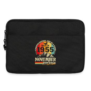 Vintage Novembre 1955 Vintage Rétro Anniversaire - Sacoche pour ordinateur portable 13 pouces - noir - Devant