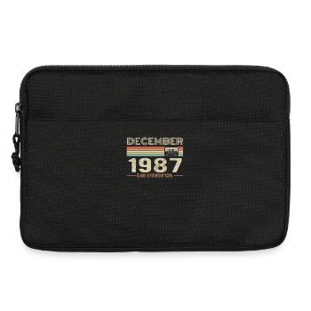 Décembre 1987 anniversaire Décembre 1987 Décembre - Sacoche pour ordinateur portable 13 pouces - noir - Devant