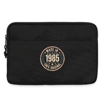 1985 Original Vintage Abzeichen - Laptoptasche 13" - Schwarz - Vorne
