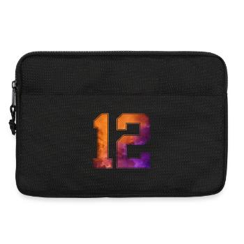 NR. 12 NUMMER 12 COLLEGE 12. GEBURTSTAG - Laptoptasche 13" - Schwarz - Vorne