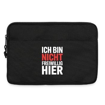 I'm Not Here Voluntarily Anti Smalltalk Office - Laptop bag 13" - black - Front