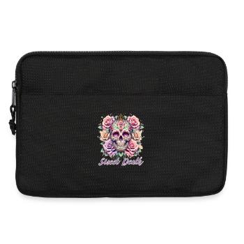 Flowers Skull Beauty Bloom - Laptop bag 13" - black - Front