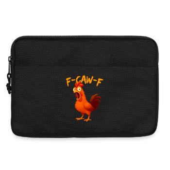 F-Caw-F Humour drôle de poulet - Sacoche pour ordinateur portable 13 pouces - noir - Devant
