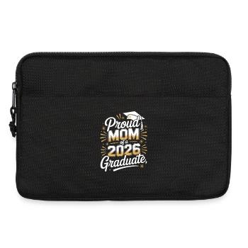 Stolze Mutter eines Absolventen von 2026 - Laptoptasche 13" - Schwarz - Vorne