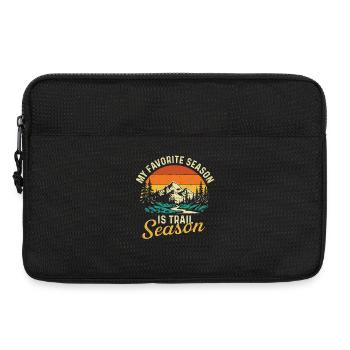 My Favorite Season Is Trail Season Hiking Quote - Laptop bag 13" - black - Front