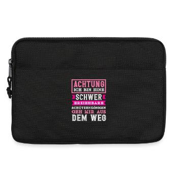 Frauen Schwer Erziehbar Lustiger Schützenfest - Laptoptasche 13" - Schwarz - Vorne