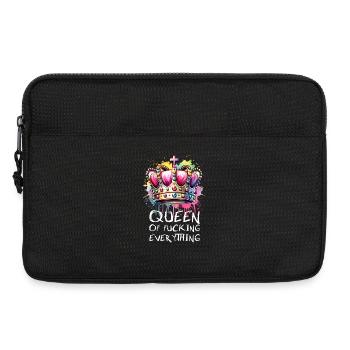 Königin Von Allem Mit Attitüde Und Stil - Laptoptasche 13" - Schwarz - Vorne