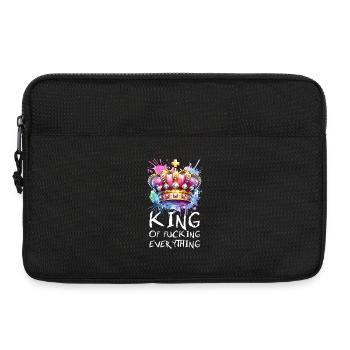 König Von Allem Mit Attitüde Und Stil - Laptoptasche 13" - Schwarz - Vorne