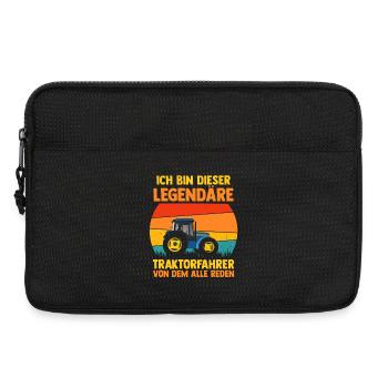 Farmer Farm Farmer Farmer Tractor - Laptop bag 13" - black - Front