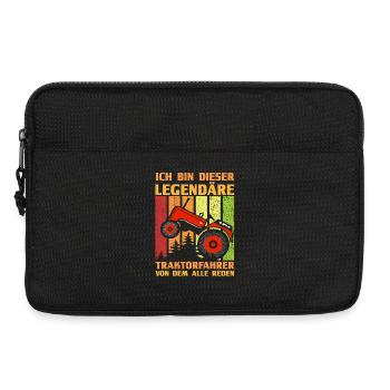 Farmer Farm Farmer Farmer Tractor - Laptop bag 13" - black - Front