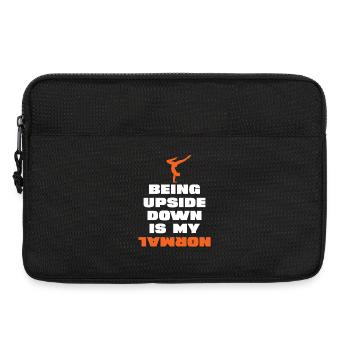 Upside Down Ist Mein Normal - Laptoptasche 13" - Schwarz - Vorne
