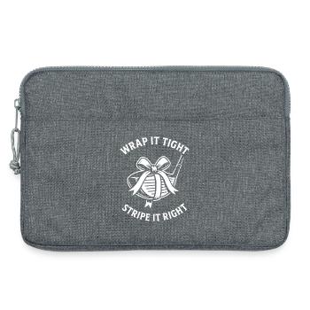 Enveloppez-le serré Rayez-le bien Golf Humour - Sacoche pour ordinateur portable 13 pouces - gris chiné - Devant