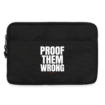 Beweise dafür, dass sie falsch liegen - Laptoptasche 13" - Schwarz - Vorne