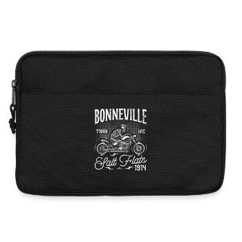 Bonneville Salt Flats Moto Anniversaire 1914 - Sacoche pour ordinateur portable 13 pouces - noir - Devant