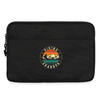 Wandern Opa Lustiger Trekker Bergweg - Laptoptasche 13" - Schwarz - Vorne