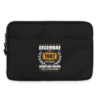 Décembre 1982 Anniversaire - Nées En Décembre 1982 - Sacoche pour ordinateur portable 13 pouces - noir - Devant